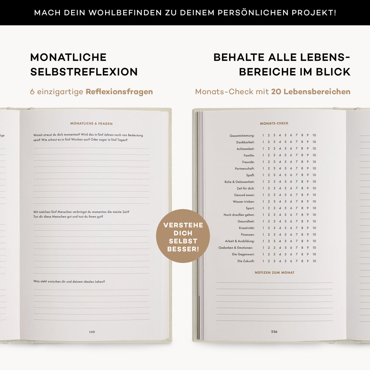 6-Minuten-Tagebuch PUR