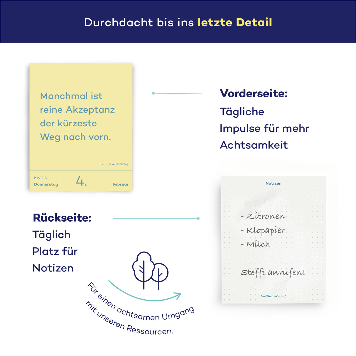 6-Minuten-Abreißkalender 2027