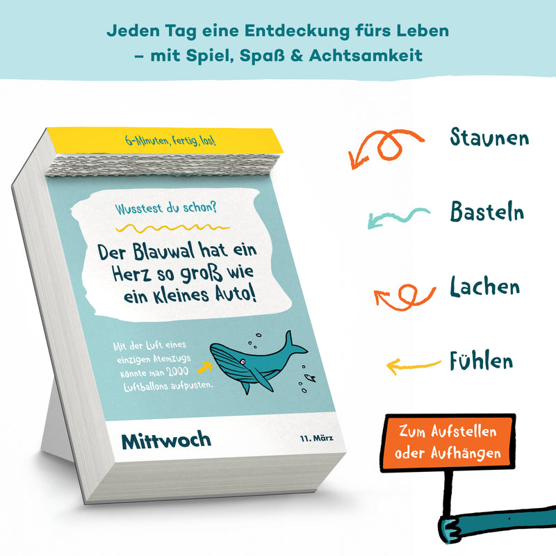 Der 6-Minuten-Abreißkalender für Kinder