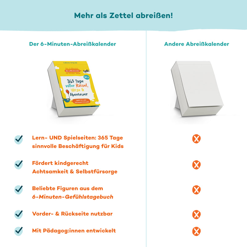 Der 6-Minuten-Abreißkalender für Kinder