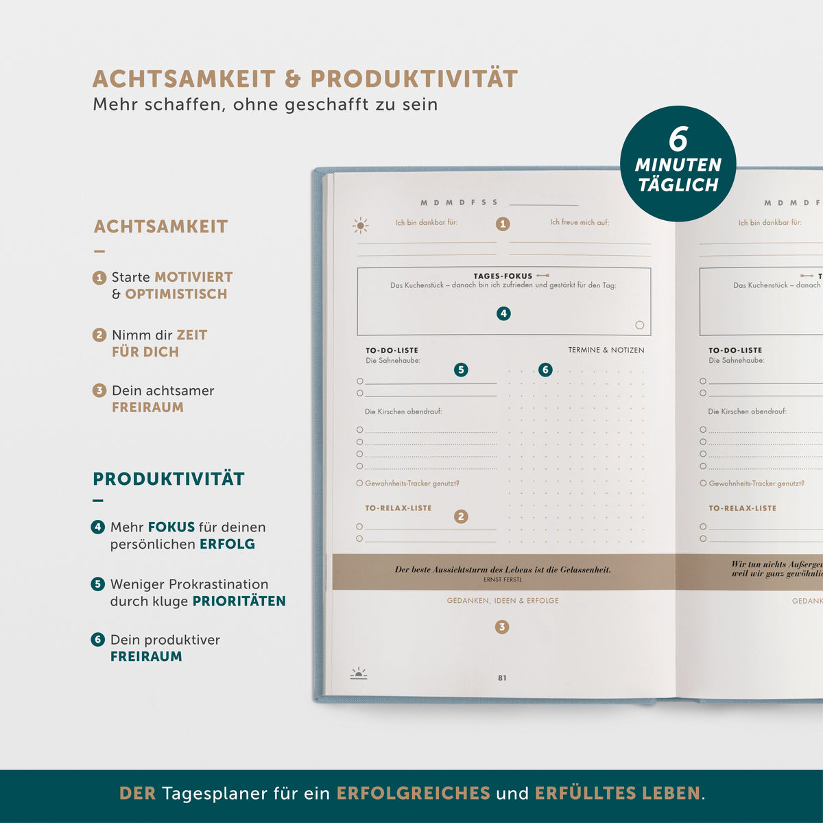 6-Minute-Success Journal PURE
